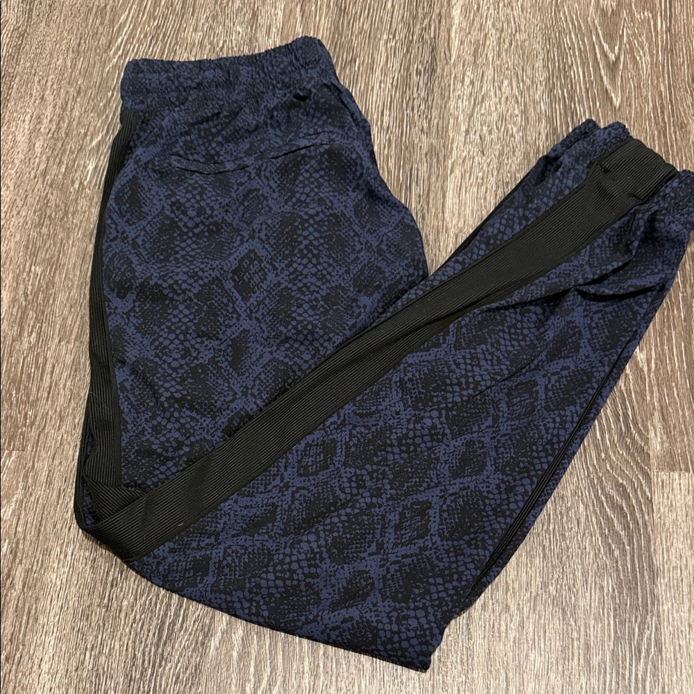 Athleta Blue and Black Joggers.  Size-6